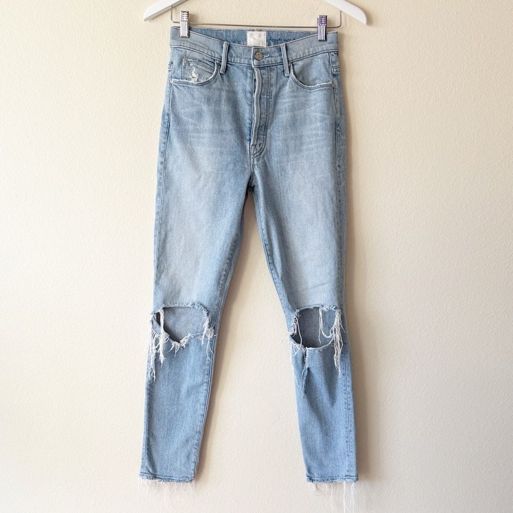 Mother x Miranda Easy Does It Ripped Jeans